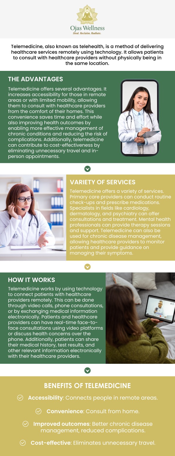 Common questions asked by patients: What is telemedicine, and how does it work? What conditions can be addressed through telemedicine consultations? How can I schedule a telemedicine appointment with Ojas Wellness? Can telemedicine consultations be used for functional medicine care?
Ojas Wellness in Glendale, CA, offers personalized telemedicine consultations throughout California. Dr. Atousa Mahdavi and our team provide convenient virtual wellness guidance focused on your health concerns, nutrition, lifestyle, and individual goals, helping you receive personalized care from the comfort of your home. For more information, contact us today or book an appointment online. We are conveniently located at 411 N Central Ave #110, Glendale, CA 91203. We serve patients from Arcadia CA, Monrovia CA, Pasadena CA, Temple City CA, San Marino CA, Rosemead CA, East San Gabriel CA, and surrounding areas.